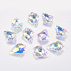 Faceted Glass Rhinestone Charms RGLA-F052-001AB-1