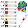 PU Leather & Cotton Name Marker Keychain AJEW-WH0514-029-1