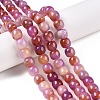 Dyed Natural White Jade Beads Strands G-T138-D07-1