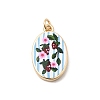 Printed Brass Pendants KK-H253-05C-G-1