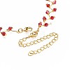 Glass Beads Choker Necklaces NJEW-JN02500-03-4
