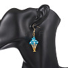 Glass Dangle Earrings EJEW-MZ00713-4