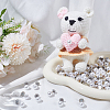 80Pcs Plastic Imitation Pearl Anti-glare Lapel Pins Brooches JEWB-SP0001-12A-4