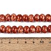 Opaque Baking Paint Glass Beads Strands GLAA-Q110-03A-12-4