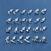 2 Pairs Alloy Stud Earrings for Women EJEW-FS0001-27B-8