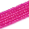 Imitation Jade Glass Beads Strands GLAA-T028-3mm-11I-1