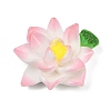Opaque Resin Flowers Cabochons RESI-R463-02B-1