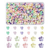 Jewelry 550Pcs 11 Colors Spray Paint ABS Plastic Imitation Pearl Beads MACR-PJ0001-06-11
