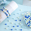 500Pcs Rubberized Style Imitated Silicone Acrylic Beads OACR-SP0001-33D-4