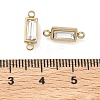 Birthstone 304 Stainless Steel Rhinestone Connector Charms STAS-L022-576G-02-3