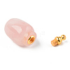 Natural Gemstone Openable Perfume Bottle Pendants G-R478-004A-3