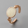 3Pcs Oval Alloy Enamel Adjustable Cuff Rings Sets for Women RJEW-WH0011-40KCG-2