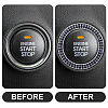 2Pcs Self Adhesive Zinc Alloy with Rhinestone Car Stickers STIC-CN0001-09-5