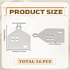8Pcs 201 Stainless Steel Pendants STAS-LP0003-51-2