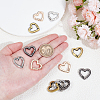 12Pcs 4 Colors Alloy Spring Gate Rings FIND-NB0006-20C-3