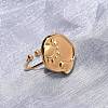 Adjustable 304 Stainless Steel Cuff Open Rings RJEW-C151-01B-G-2