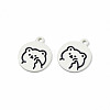 Alloy Spray Painted Enamel Pendants ENAM-S115-211-4