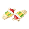 Christmas Alloy Enamel Pendants ENAM-K069-21F-G-2