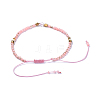 Adjustable Nylon Thread Braided Beads Bracelets BJEW-JB04379-4