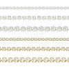  6m 6 Style Brass Rhinestone Strass Chains CHC-TA0001-04-9