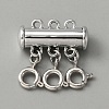 3-Strand 6-Hole Alloy Magnetic Slide Lock Clasps FIND-TAC0014-69A-P-1