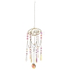 Quartz Crystal & Alloy Suncatchers HJEW-Z009-02A-1