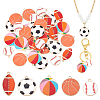40Pcs 5 Styles Alloy Enamel Pendants ENAM-PH0002-86-1