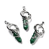 Synthetic Malachite Pointed Pendants G-I0322-03P-01-1