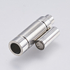 304 Stainless Steel Magnetic Clasps STAS-O114-015P-3