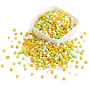 Opaque Glass Round Seed Beads GLAA-TAC0025-07B-07-2