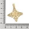 Brass Micro Pave Clear Cubic Zirconia Pendants KK-E799-06E-G-3