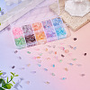 100G 10 Colors Transparent Spray Painted Glass Seed Beads SEED-TA0001-66-6