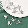 SHEGRACE Brass Micro Pave Clear Cubic Zirconia Pendants XGRQ2C103-409P-4
