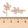 Brass Micro Pave Cubic Zirconia Pendants KK-A253-16G-3