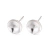 925 Sterling Silver Ear Stud Findings STER-K167-043E-S-1