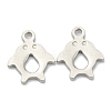 Tarnish Resistant 304 Stainless Steel Charms STAS-H157-04P-1
