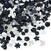 100G Transparent & Opaque Acrylic Beads TACR-TA0001-57G-3