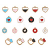 Cheriswelry 72Pcs 18 Style Alloy Enamel Charms & Pendants ENAM-CW0001-11-8