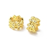 Brass Micro Pave Clear Cubic European Beads KK-A236-03G-1