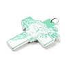 Embossed Printed Acrylic Pendants OACR-G019-02D-2