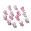Two Tone Opaque Acrylic Beads LS-SACR-P024-01B-W06-1