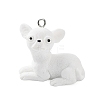 Opaque Resin Dog Pendants RESI-P033-A03-1