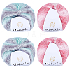 4 Skeins 2 Colors Segment Dyed Mohair Yarn OCOR-CY0002-51A-1