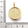 Brass Micro Pave Cubic Zirconia & Enamel Pendants KK-R222-10G-03-3