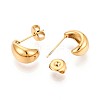 304 Stainless Steel Stud Earrings EJEW-T047-08G-2