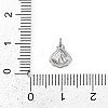 Brass Pave Clear Cubic Zirconia Pendants LS-KK-L238-31P-3
