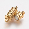 Brass Magnetic Clasps with Loops MC026-NFG-2