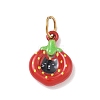 304 Stainless Steel Enamel Pendants SA-CBA5B21-03G-1