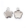 Tarnish Resistant 304 Stainless Steel Pendant Cabochon Settings LS-STAS-P210-04P-2
