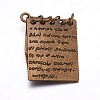 Ideas for Valentines Day Gifts for Him Zinc Alloy Love Note Pendants PALLOY-A15463-AB-FF-2